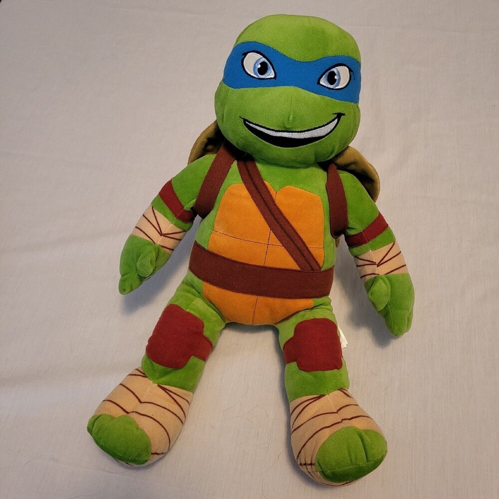 Leonardo 16" Plush Build A Bear Teenage Mutant Ninja Turtles With Shell